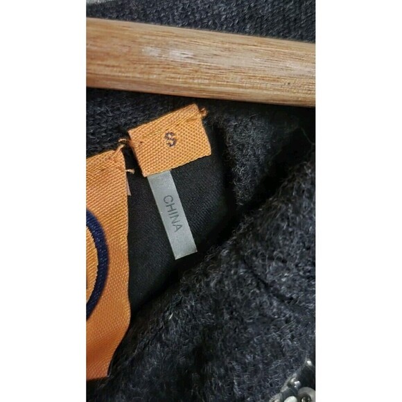 Tory Burch Minnie Sheath Dress Womens Small Black Embellished Wool Lined - Picture 5 of 12